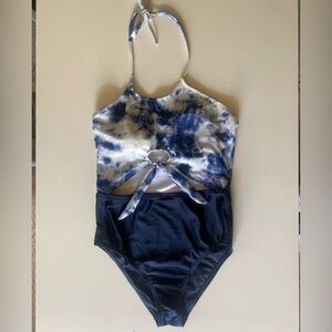 Aeropostale White and Blue Swimsuit